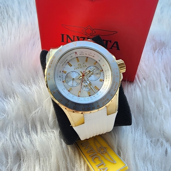 Invicta Gold and White Watch Original Brand New - Picture 3 of 7